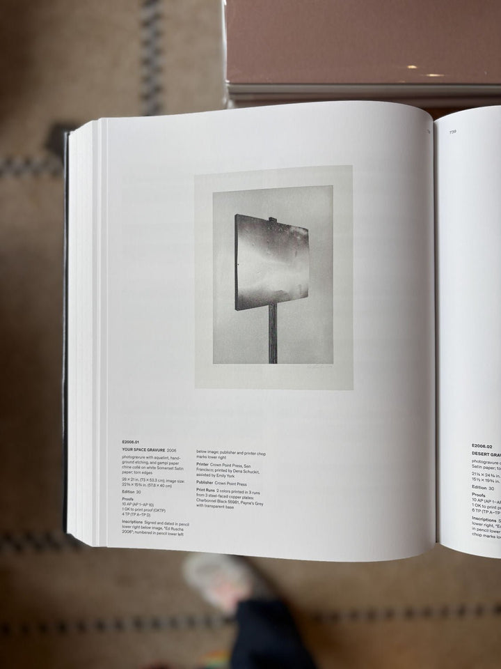 Ed Ruscha: Catalogue Raisonné of the Books, Prints, and Photographic Editions 1960–2022 (3 Volumes) - Tipi bookshop