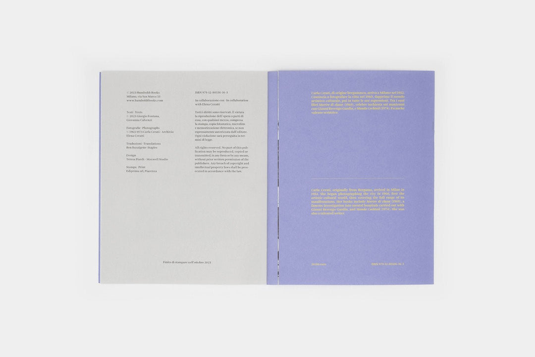 Milano 1963/1973 by Carla Cerati - Tipi bookshop