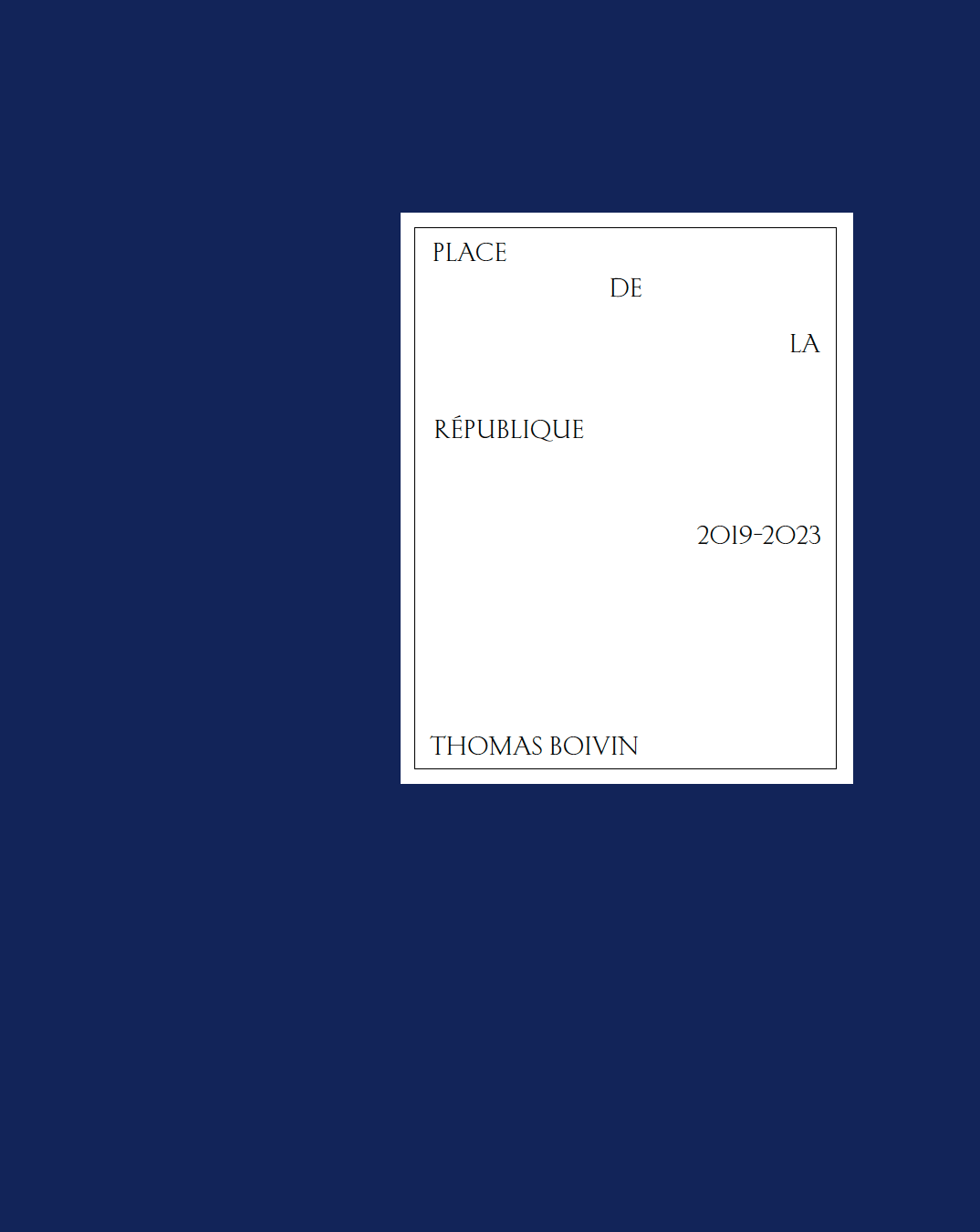 Place de la République by Thomas Boivin - Tipi bookshop