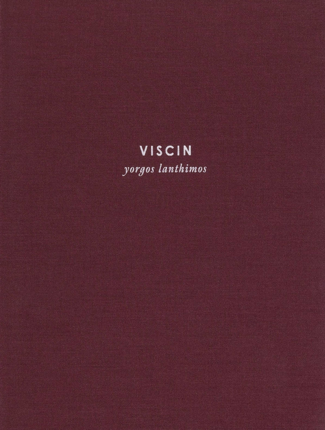 VISCIN by Yorgos Lanthimos - Tipi bookshop