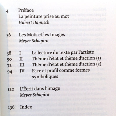 Les Mots et les Images by Meyer Schapiro et Hubert Damisch - Tipi bookshop